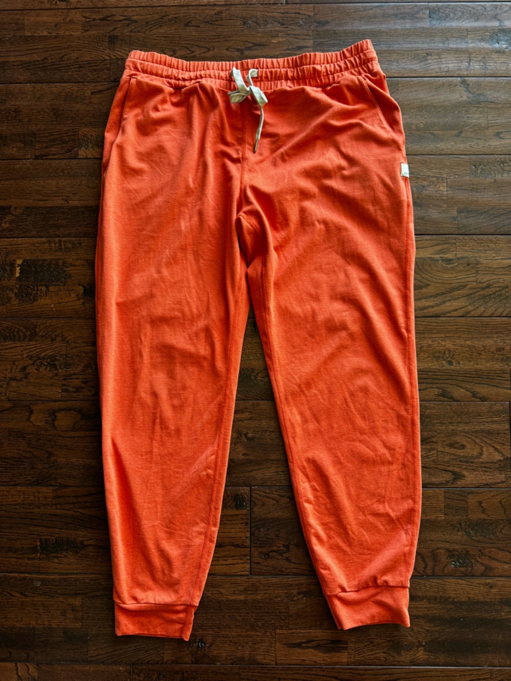 Vuori Performance Jogger Cropped Orange Lounge Sweatpants EUC - Picture 3 of 7